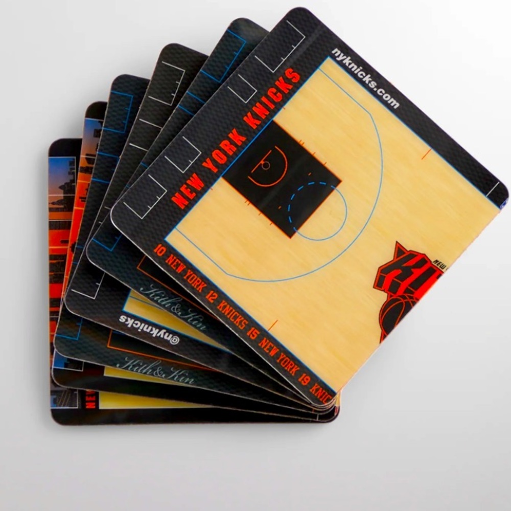 kith x New York Knicks limited edition black coasters new in box PLAYOFFS